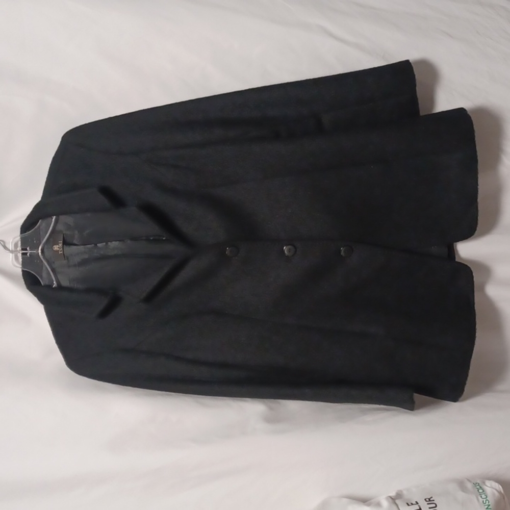 Tumi Alpaca and Wool Collared Peacoat Size Small